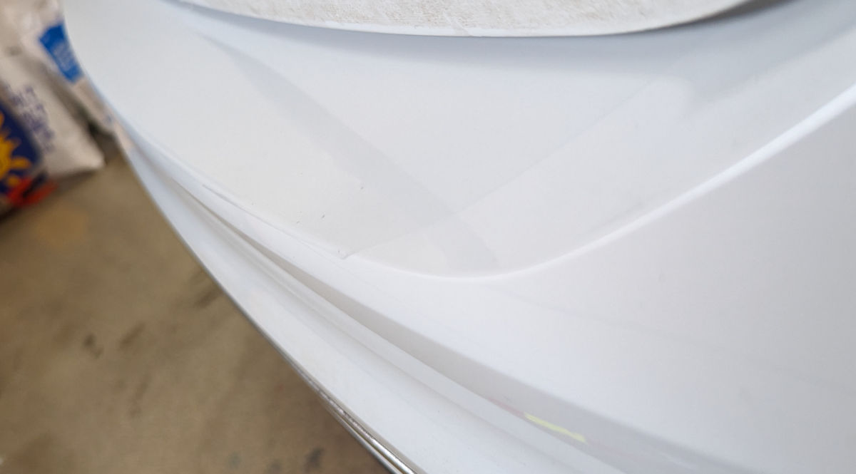 PPF-film monterad på bakre stötfångare - Reklamhuset RINK