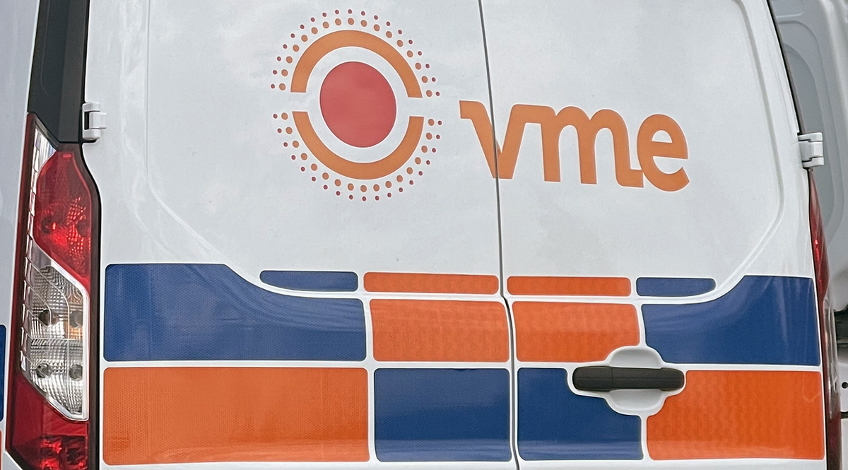 Battenburg monterat på ett arbetsfordon - Reklamhuset RINK