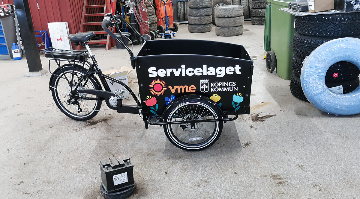 Elcykel med dekor åt Köpings Kommun - Reklamhuset RINK