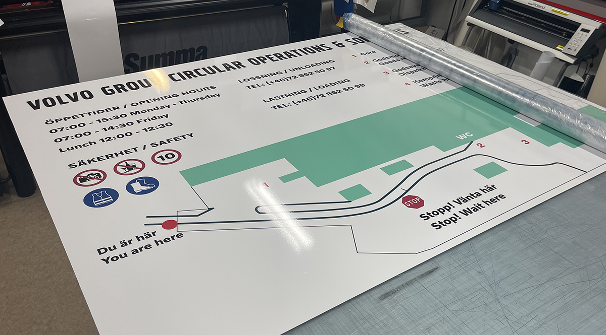 Orienteringstavlor Volvo Flen