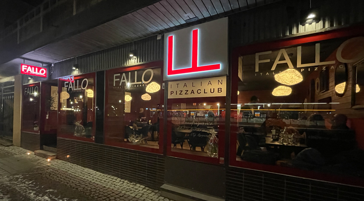 Fasadskyltning Fallo